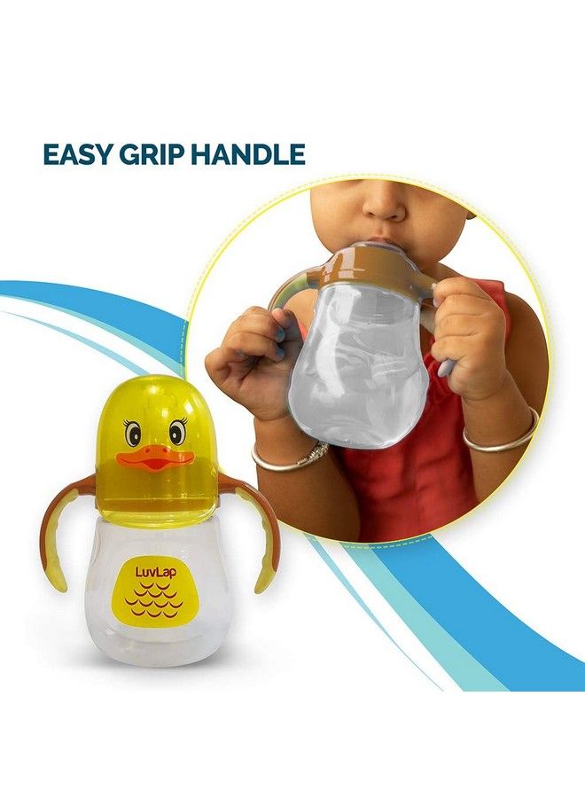 Naughty Duck Spout Sipper For Infant;Toddler 210Ml Anti Spill Sippy Cup With Soft Silicone Spout Bpa Free 6M+ (Yellow)