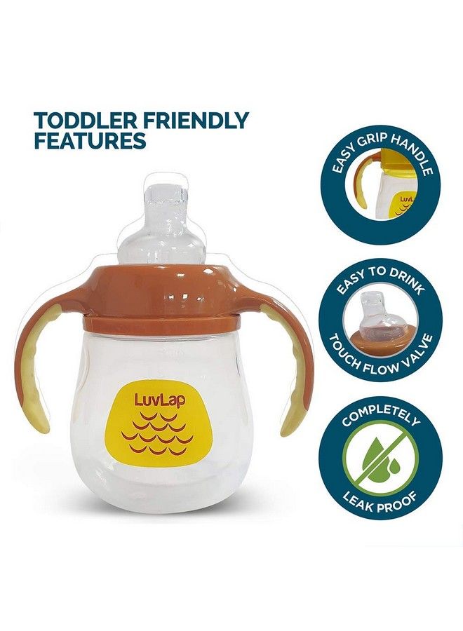 Naughty Duck Spout Sipper For Infant;Toddler 210Ml Anti Spill Sippy Cup With Soft Silicone Spout Bpa Free 6M+ (Yellow)