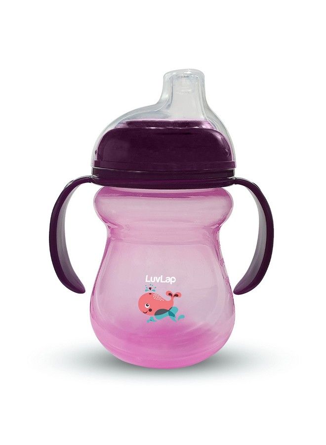 Moby Little Spout Sipper For Infant;Toddler 240Ml Anti Spill Sippy Cup With Soft Silicone Spout Bpa Free 6M+ (Purple)