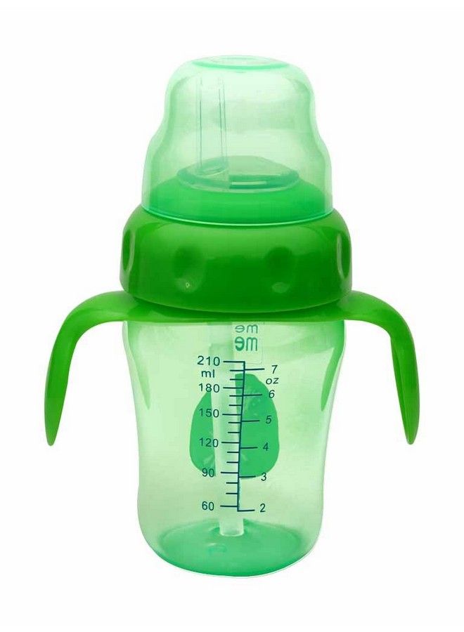 210 Ml 2 In 1 Spout And Straw Sipper Cup (Green)