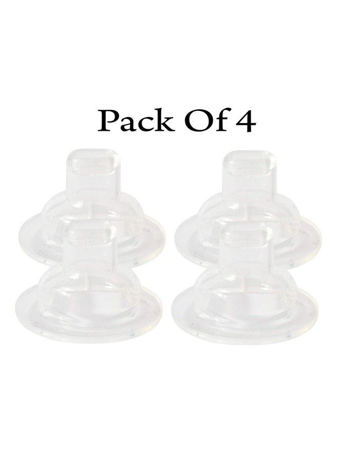 Soft Silicone Training Spout Nipple For Babies ; Bpa Free Kids Sippy Spouts For Sippers;Wide Neck Feeders; For Babies;Toddlers;Kids (Pack Of 4)