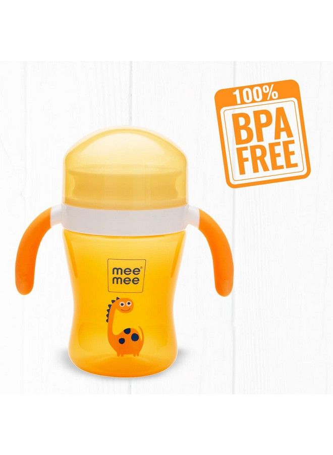 Bpa Free Easy Grip 360 Trainer Sipper Cup For Babies;Toddlers;Kids With Soft Silicone Rim;Ergonomic Design (240Mlorange)