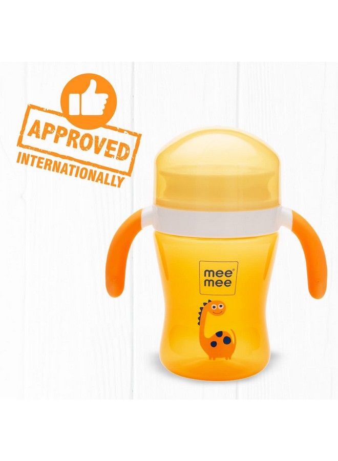 Bpa Free Easy Grip 360 Trainer Sipper Cup For Babies;Toddlers;Kids With Soft Silicone Rim;Ergonomic Design (240Mlorange)