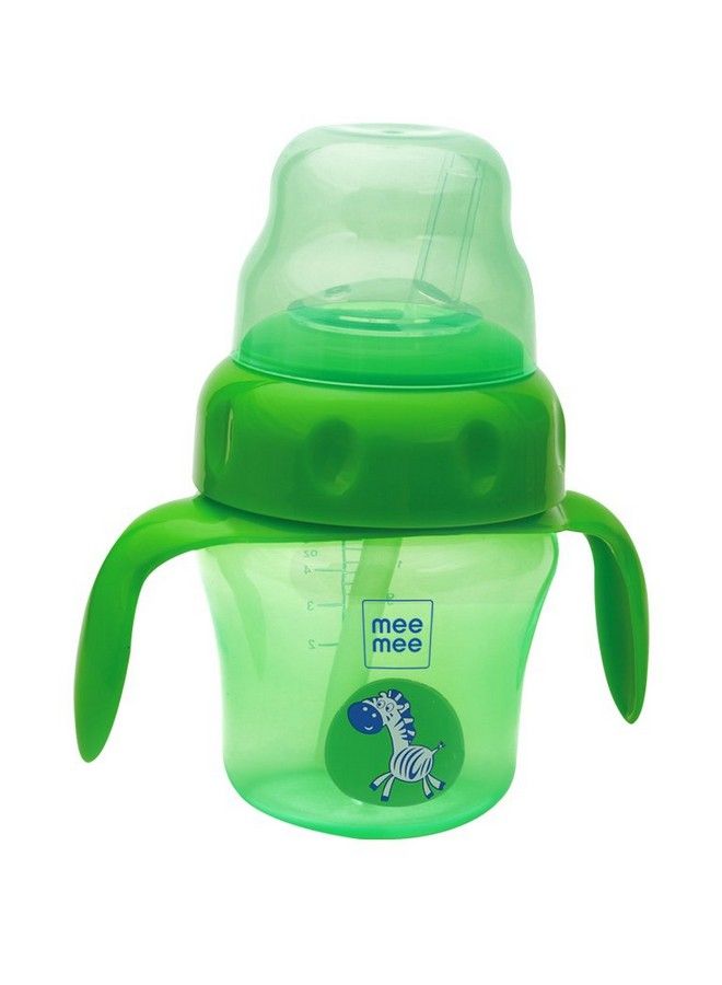 Bite Resistant Soft Spout Sipper Cup (Pack Of 2 (180 Ml+150 Ml) Blue+Green) Combo(Pack Of Two)