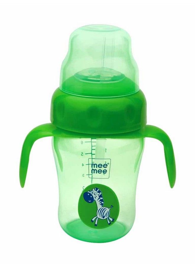 210 Ml 2 In 1 Spout And Straw Sipper Cup (Green)