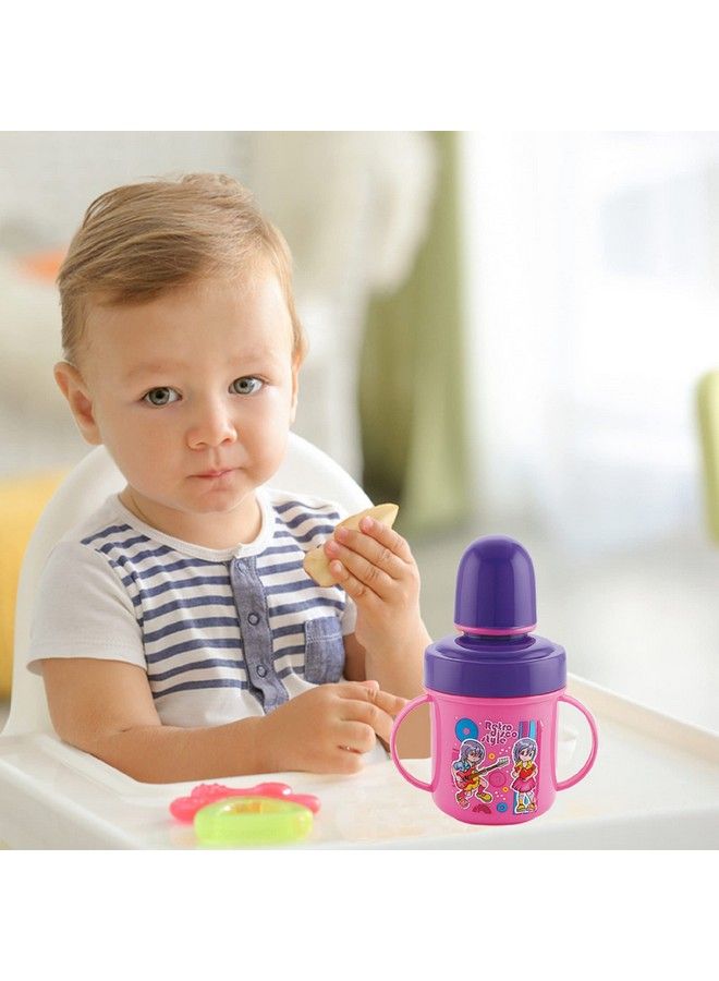 Stainless Steel Baby Spout Sipper Cup For Kids Age 3 Months To 18 Months 250 Ml (Pink250 Ml)