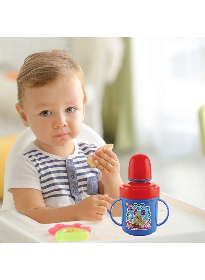 Hippo Stainless Steel Baby Spout Sipper Cup For Kids Age 3 Months To 18 Months 250 Ml (Blue)