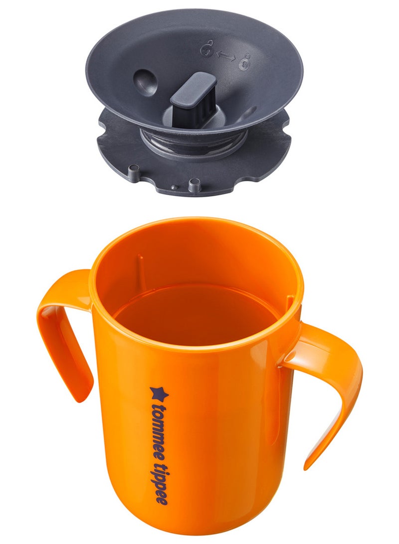 Easiflow 360 Lip Activated Trainer Cup With Easy-Grip Handles Leak-Proof Dentist Recommended 200 ml, 6 Months+ Multicolour