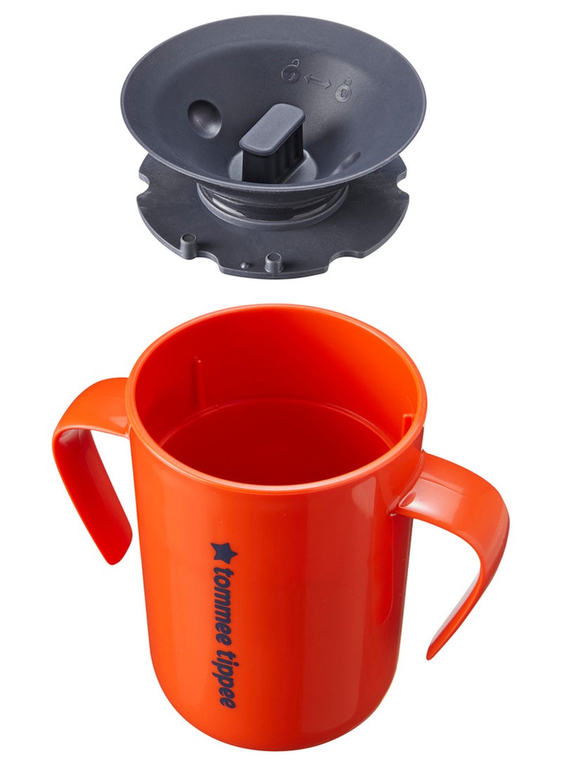 Easiflow 360 Lip Activated Trainer Cup With Easy-Grip Handles Leak-Proof Dentist Recommended 200 ml, 6 Months+ Multicolour