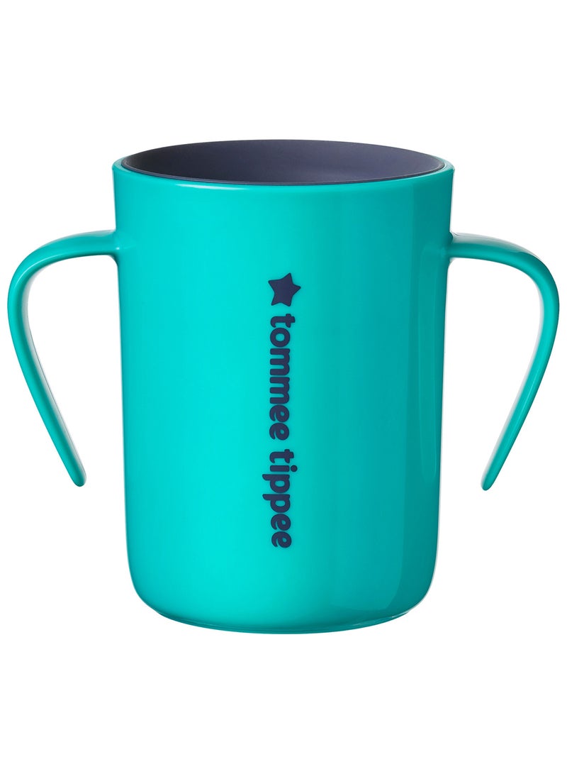 Easiflow 360 Lip Activated Trainer Cup With Easy-Grip Handles Leak-Proof Dentist Recommended 200 ml, 6 Months+ Multicolour