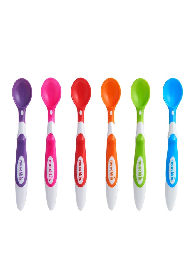 Soft Tip Infant Spoon, Pack Of 6 - Assorted