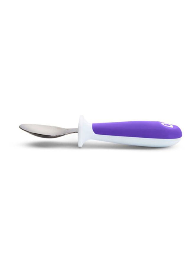 Raise Toddler Spoons, 12+ M, Pack Of 3 - Purple/Silver