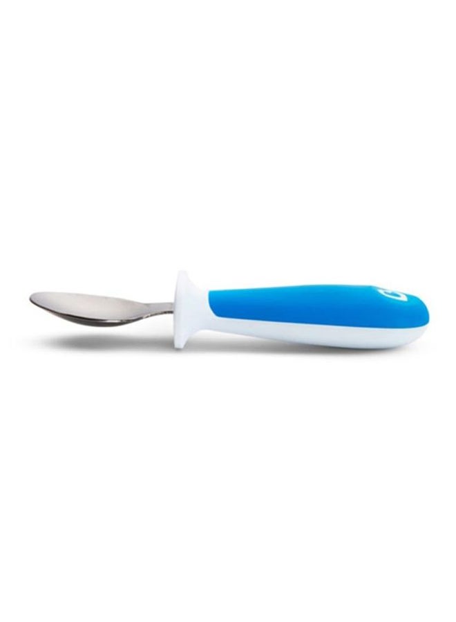 Raise Toddler Spoons, 12+ M, Pack Of 3 - Blue/Silver