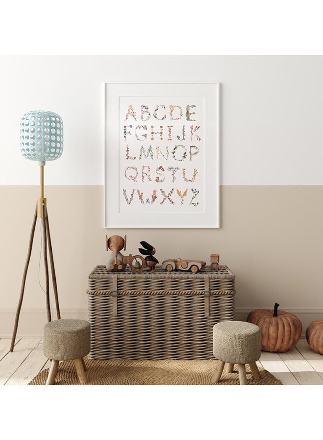 A3 Flower International Alphabet Poster