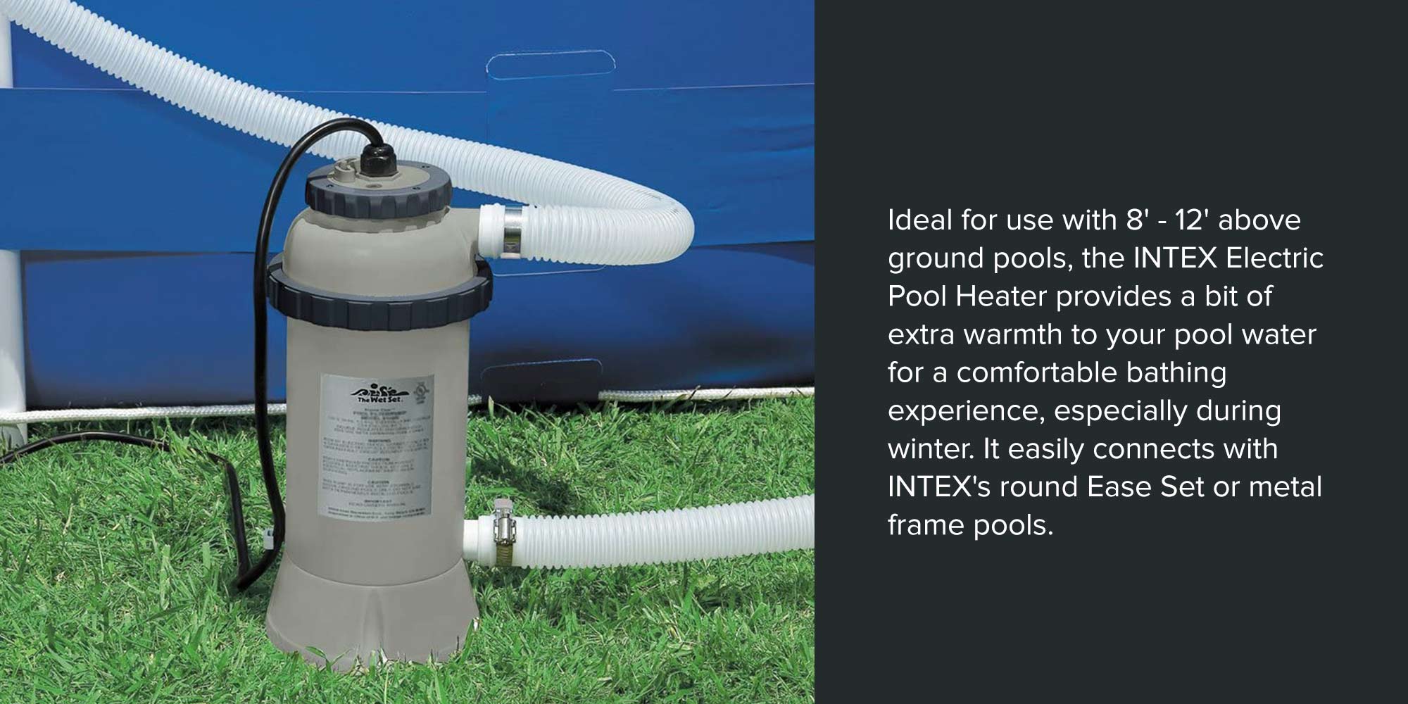 Electric Heater For Swimming Pools 45.1x25.1x25.1cm
