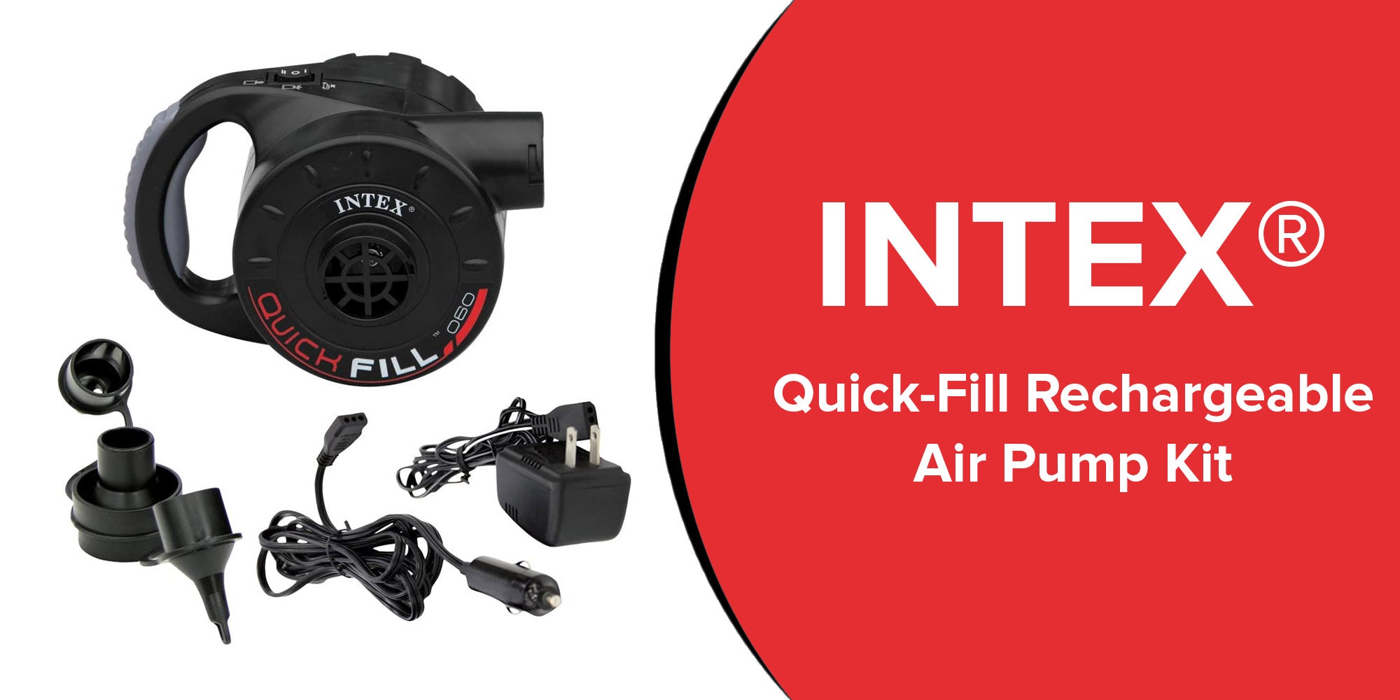 Quick-Fill Rechargeable Air Pump Kit 14 x 12cm