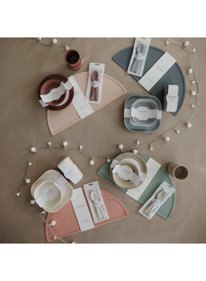 Silicone Feeding Placemat - Powder Pink Confetti