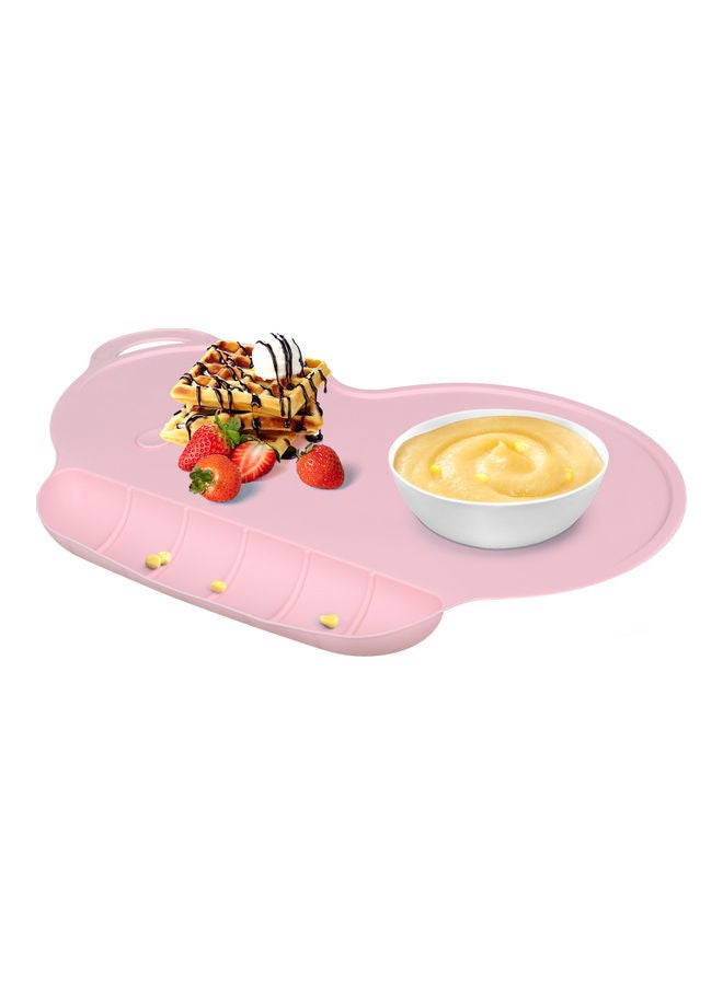 Food Catching Baby Silicone Placemat Pink