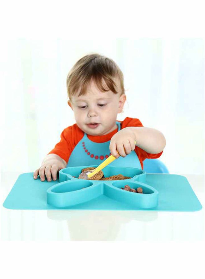 2-In-1 Waterproof Divided Placemat Plate Bowl