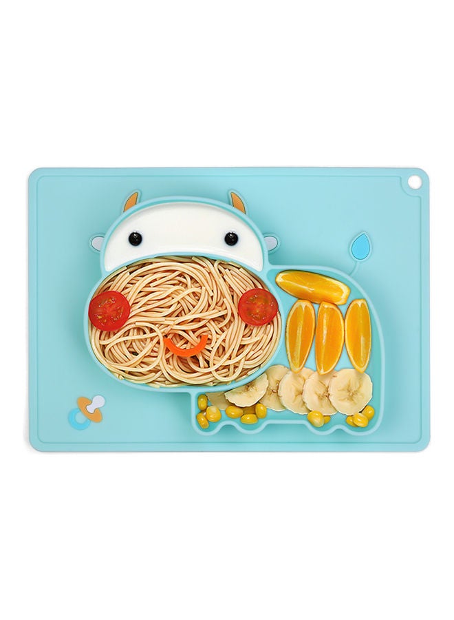 Hippo Shape Food Catching Non-Slip Heat-Resistant Silicone Baby Placemat