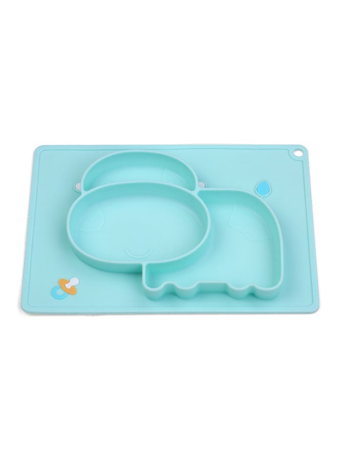 Hippo Shape Food Catching Non-Slip Heat-Resistant Silicone Baby Placemat