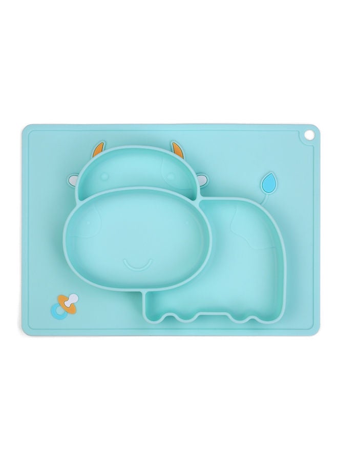 Hippo Shape Food Catching Non-Slip Heat-Resistant Silicone Baby Placemat