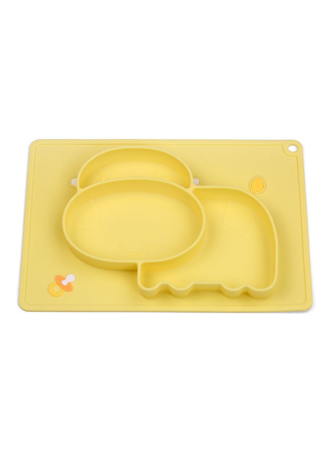 Hippo Shape Food Catching Non-Slip Heat-Resistant Silicone Baby Placemat