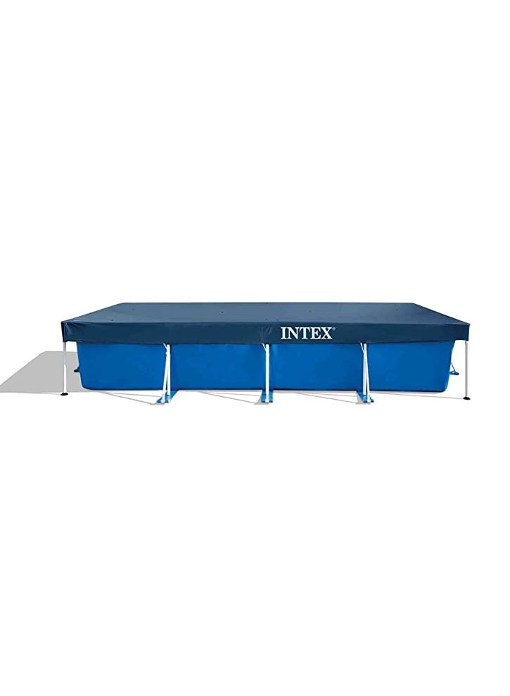 Intex copripiscina Rectangular,Intex Rectangular Pool Cover - 28039, Navy Blue