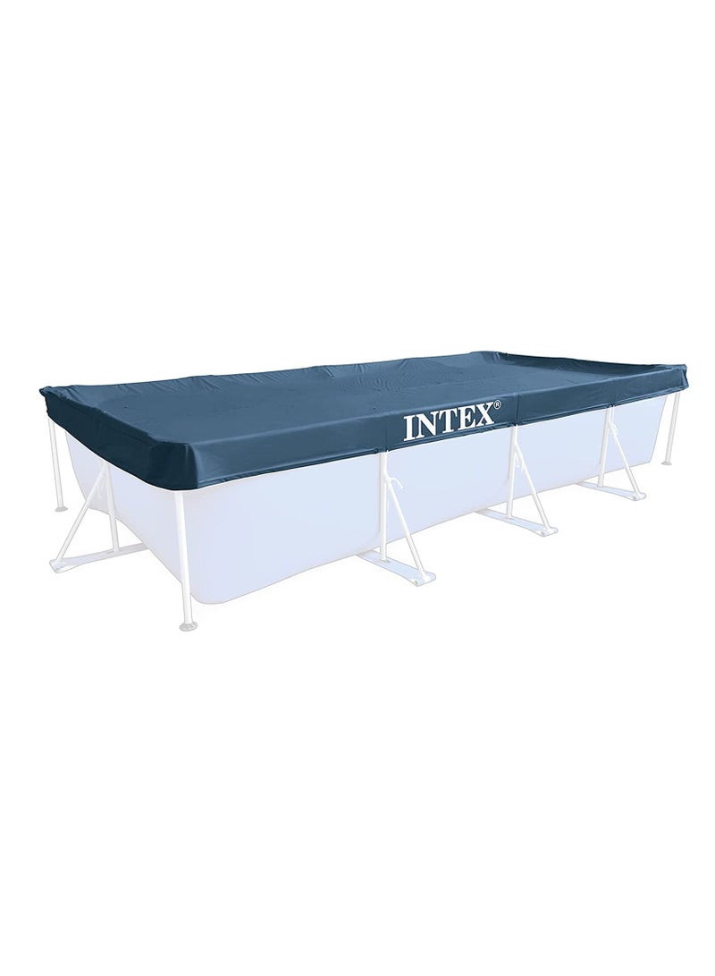 Intex copripiscina Rectangular,Intex Rectangular Pool Cover - 28039, Navy Blue