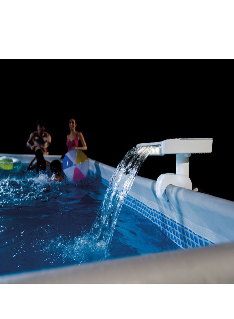 Multi-Color LED Waterfall Cascade Pool Light