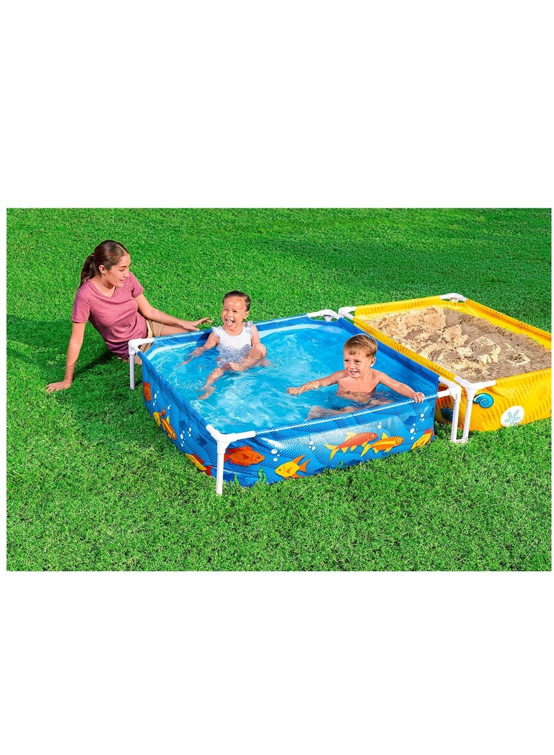 Bestway My First Frame Pool and Sandpit 2.13mx1.22mx30.5cm