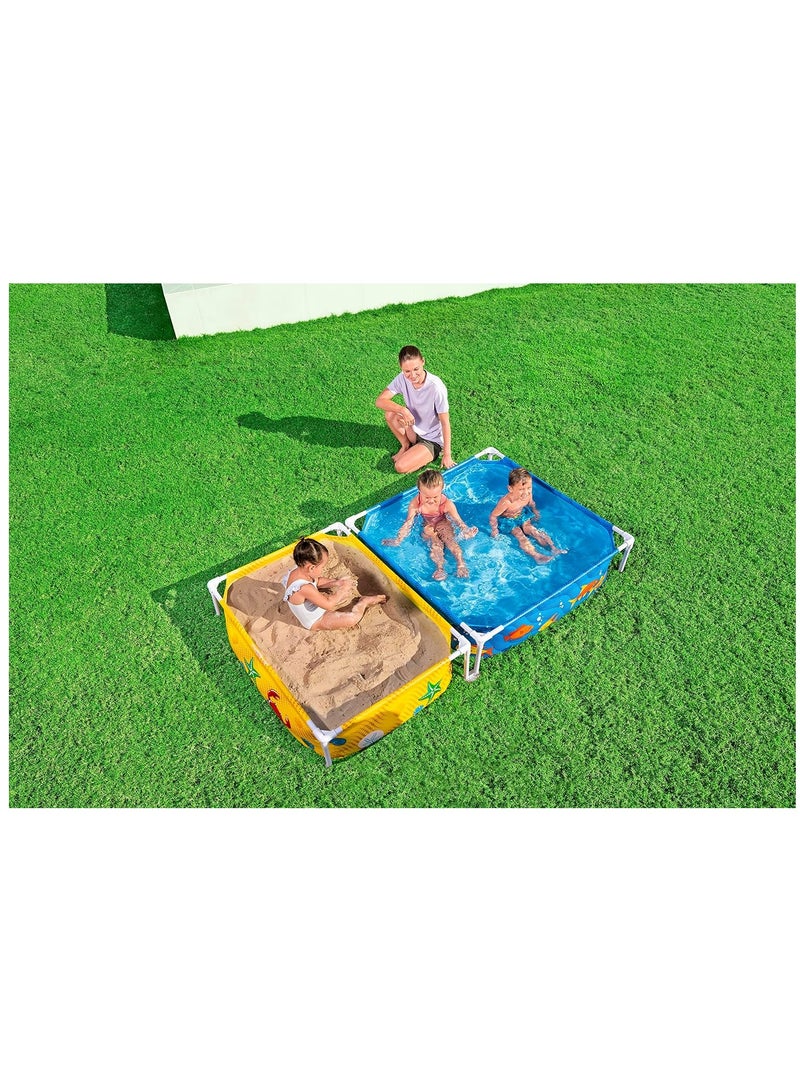 Bestway My First Frame Pool and Sandpit 2.13mx1.22mx30.5cm