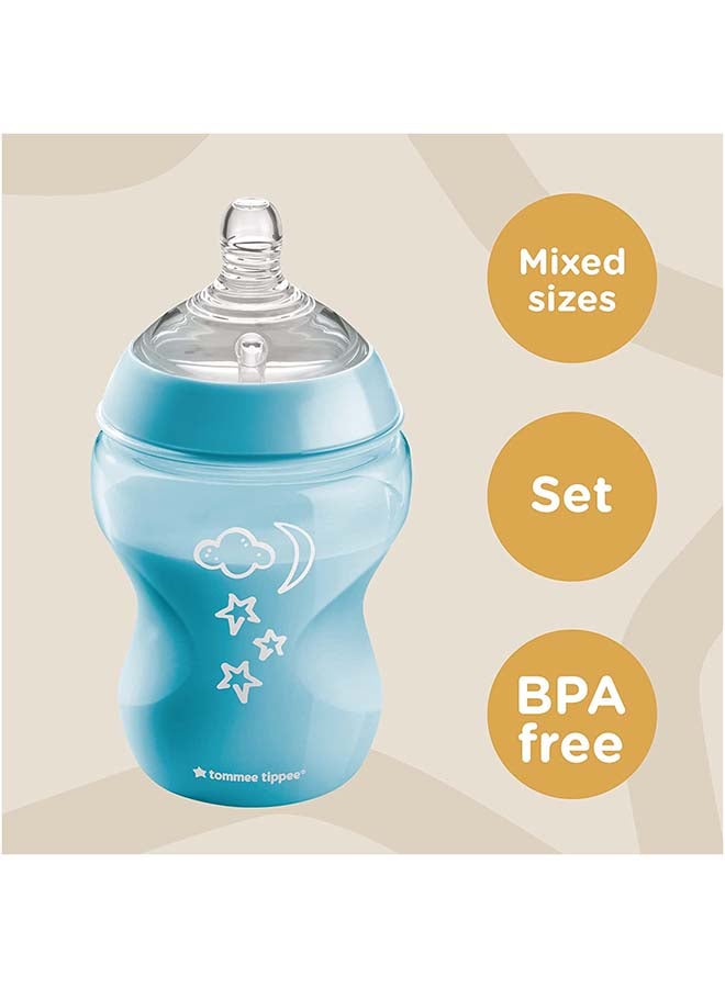 Closer To Nature Baby Bottle Kit - Blue Stars