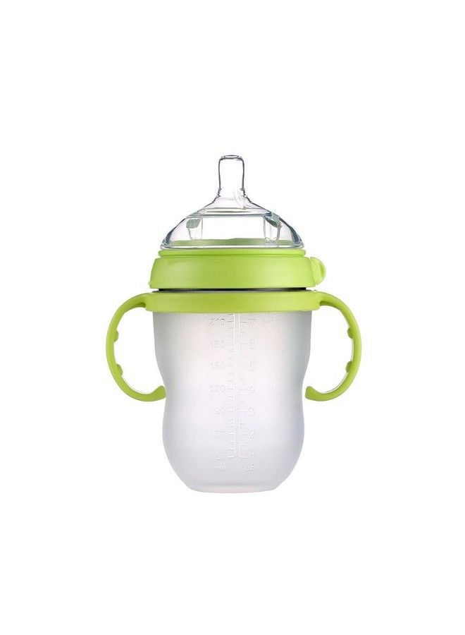 Bottle Handles Grip Compatible For Comotomo Baby Feeding Bottle (2 Count Green)