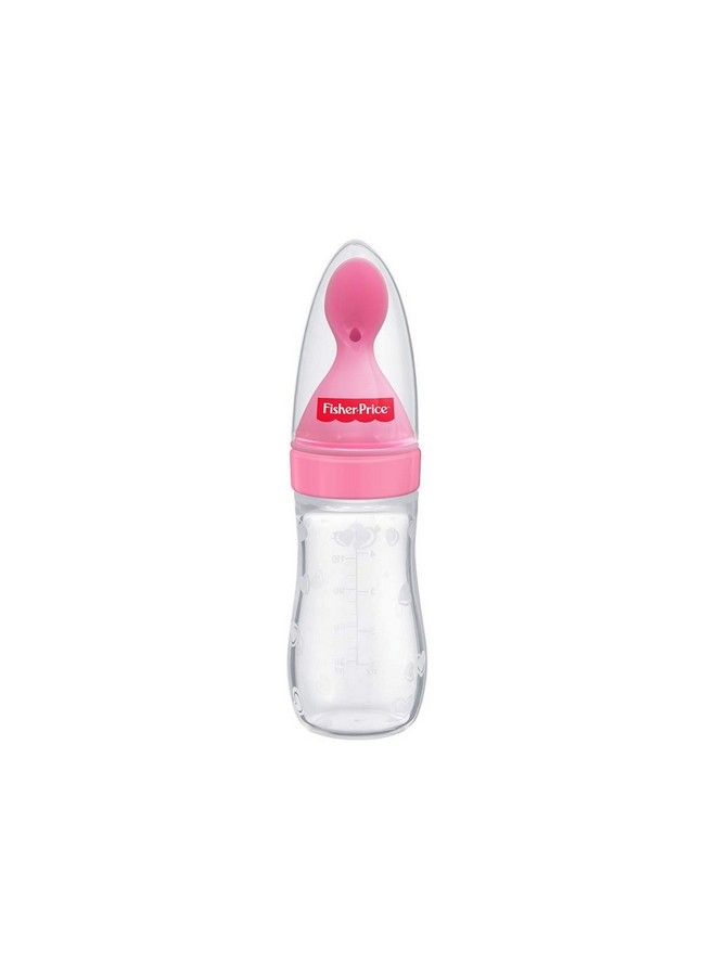 Squeezy Silicone Food Feeder For Baby Pink 125Ml