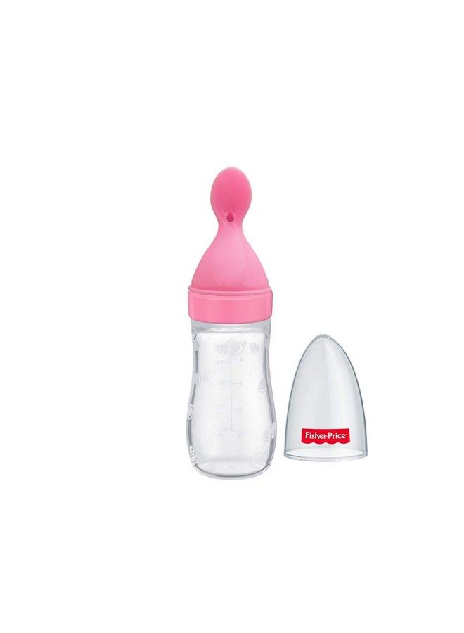 Squeezy Silicone Food Feeder For Baby Pink 125Ml