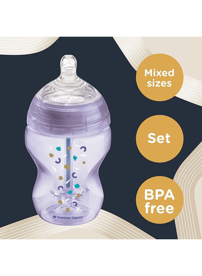 Advanced Anti Colic Starter Bottle Kit Purple