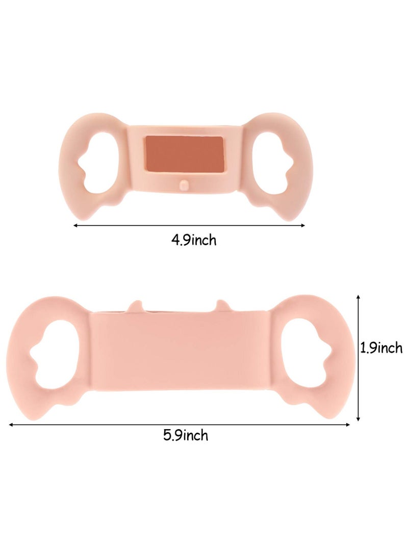 Baby Bottle Handles, Silicone Wide-Neck Handle for Dia 3.5-5 cm Bottle, Gripping (4 Pack)