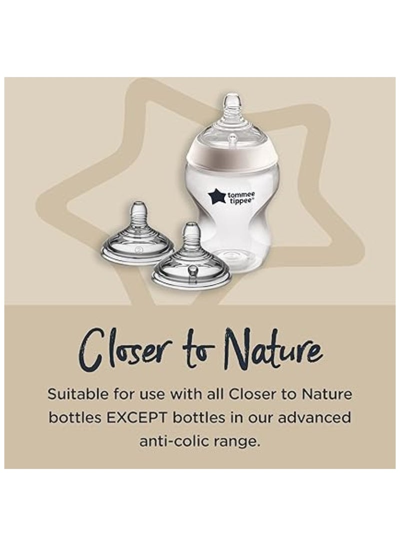 Closer To Nature Medium Flow Baby Bottle Nipples