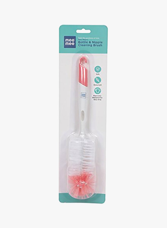 Mee Mee Bottle and Nipple Cleaning Brush, Pink
