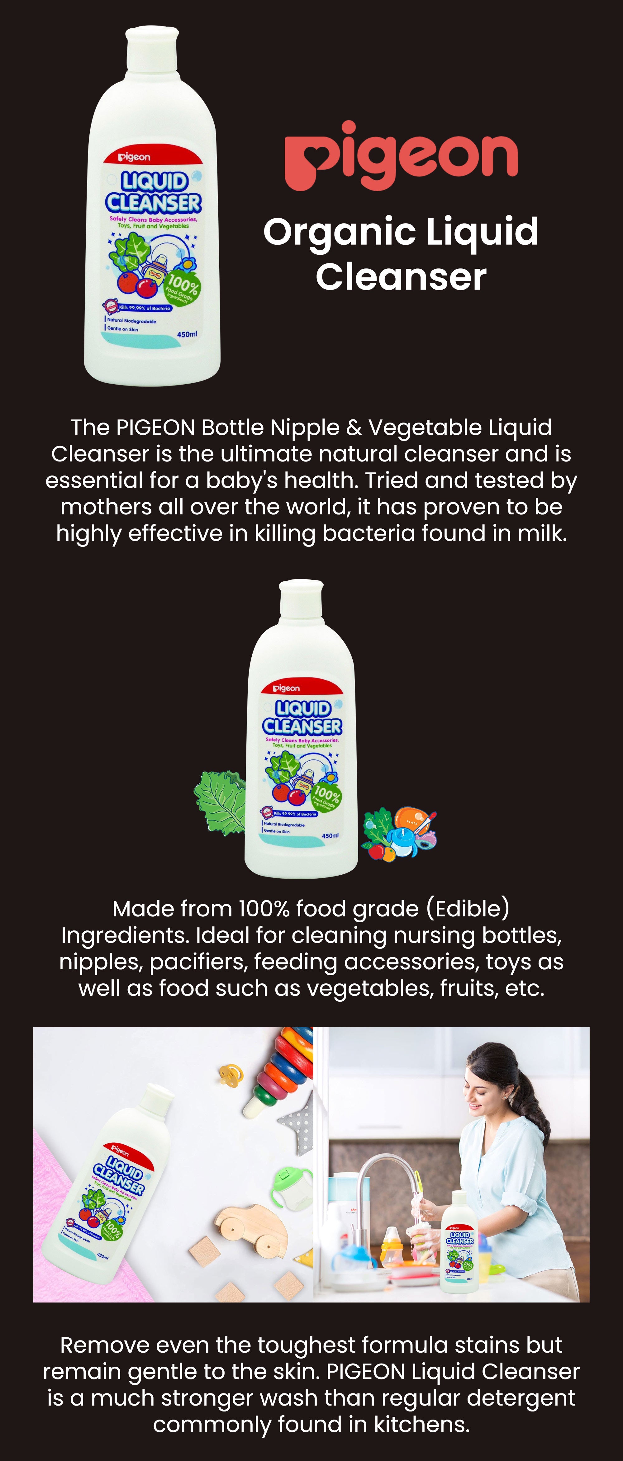 Liquid Cleanser For Baby Accessories, Fruits And Vegetables 450 ML, 0 Months +