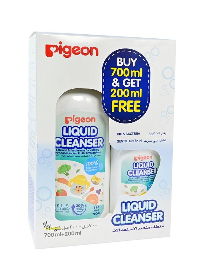 Baby Bottle Liquid Cleanser 700ml + 200ml