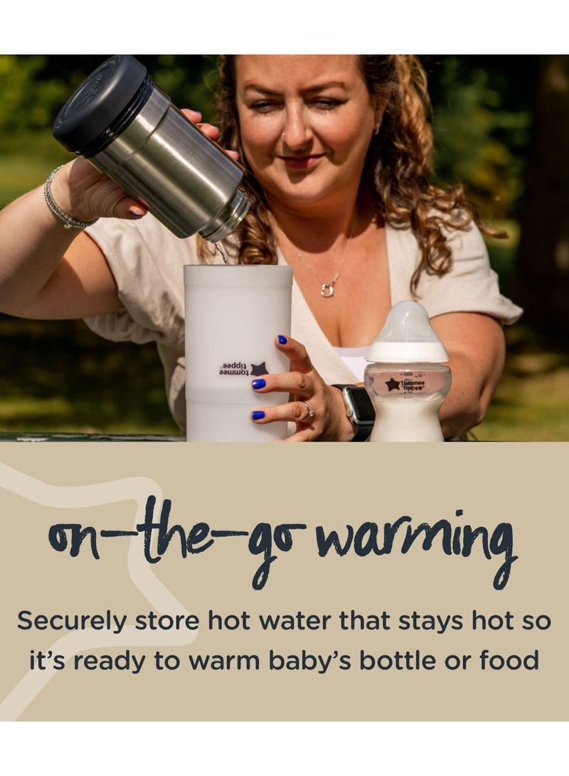 Closer To Nature Travel Bottle And Food Warmer - Silver/White/Grey