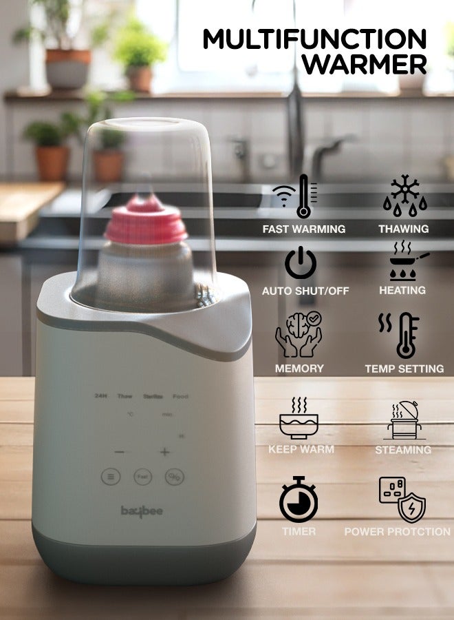 10 In 1 Baby Bottle Warmer And Sterilizer Electric Baby Food  Water And Milk Heater Defrost With Lcd Temperature Display Smart  Bpa Free Nipple Feeding Bottle Sterilizer Grey