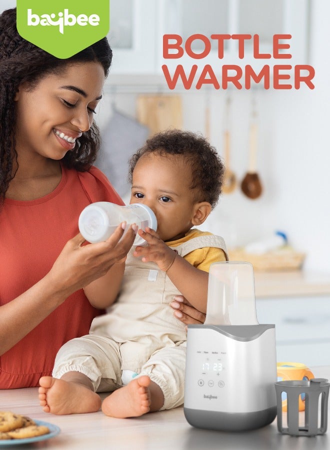 10 In 1 Baby Bottle Warmer And Sterilizer Electric Baby Food  Water And Milk Heater Defrost With Lcd Temperature Display Smart  Bpa Free Nipple Feeding Bottle Sterilizer Grey