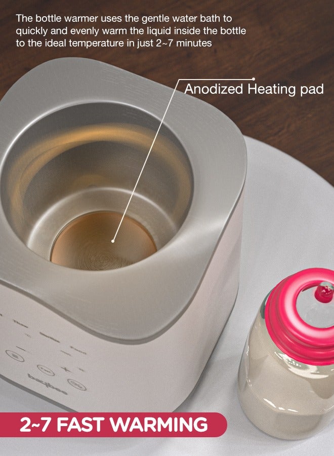 10 In 1 Baby Bottle Warmer And Sterilizer Electric Baby Food  Water And Milk Heater Defrost With Lcd Temperature Display Smart  Bpa Free Nipple Feeding Bottle Sterilizer Grey