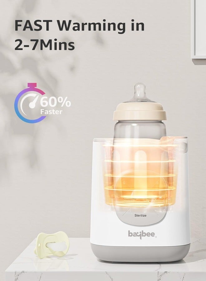10 In 1 Baby Bottle Warmer And Sterilizer, Electric Baby Food,Water And Milk Heater, Defrost with Manual Temperature Adjustment And Single Bottle, Baby Feeding Bottle Sterilizer
