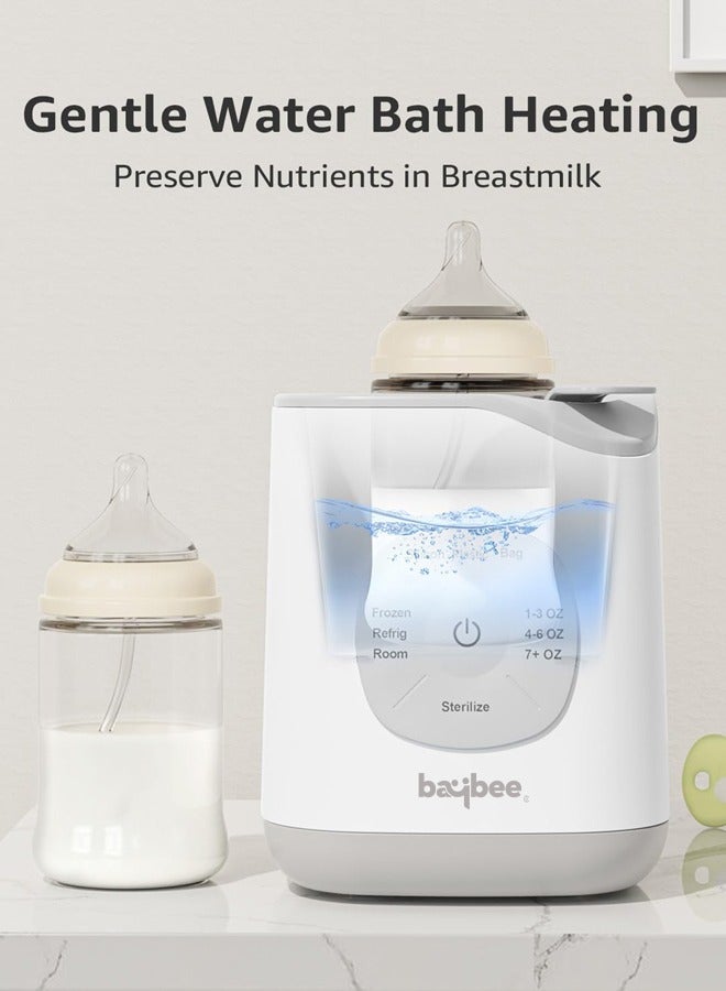 10 In 1 Baby Bottle Warmer And Sterilizer, Electric Baby Food,Water And Milk Heater, Defrost with Manual Temperature Adjustment And Single Bottle, Baby Feeding Bottle Sterilizer