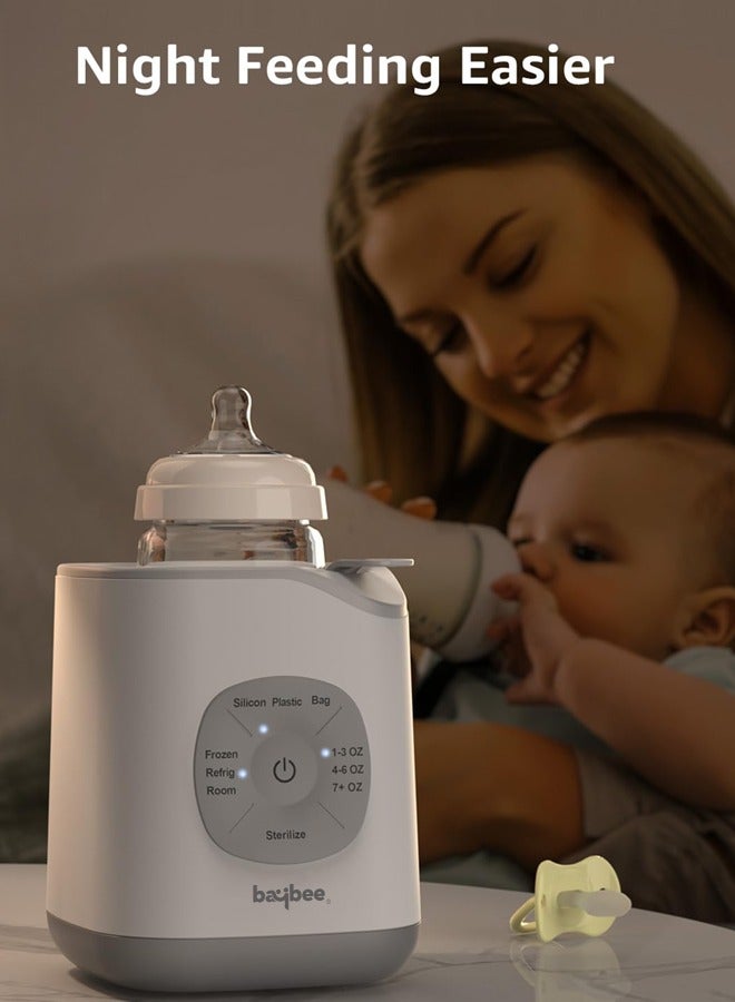 10 In 1 Baby Bottle Warmer And Sterilizer, Electric Baby Food,Water And Milk Heater, Defrost with Manual Temperature Adjustment And Single Bottle, Baby Feeding Bottle Sterilizer