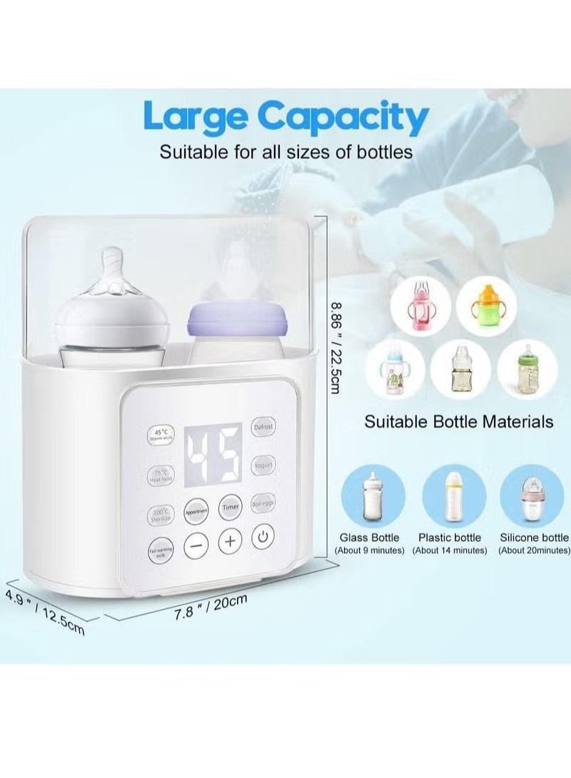 Baby Bottle Warmer, for Frozen Breast Milk, Formula Baby Food Heater,Automatic Intelligent Thermostat, Safe Auto-shutoff